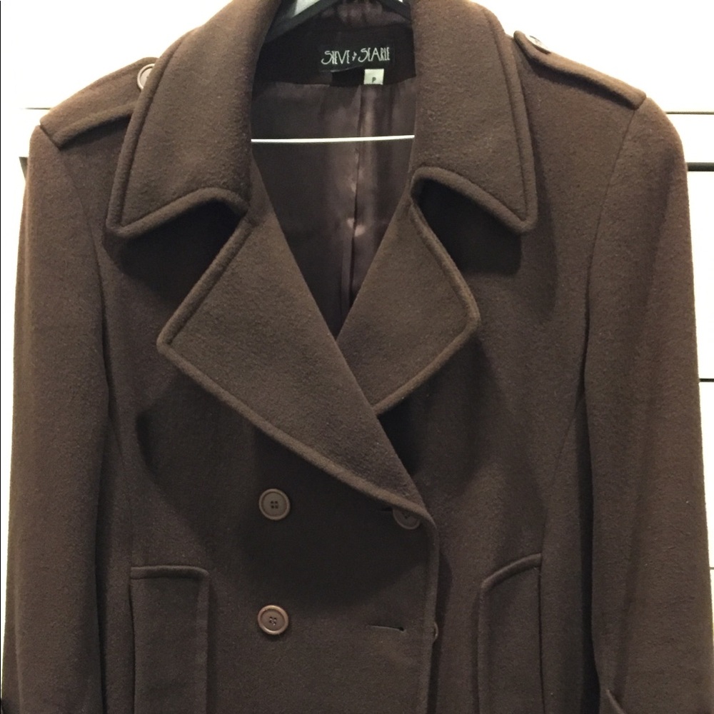 Steve & Searle chocolate pea coat